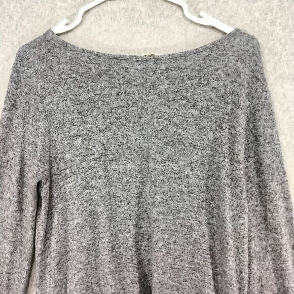 Soft Surroundings Pullover Sweater Womens Sz S Gray Marled V-Neck Stretch Casual - Picture 10 of 12